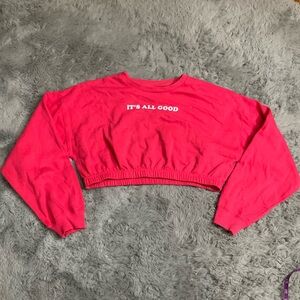 Freeze Bright Pink Crewneck Sweatshirt